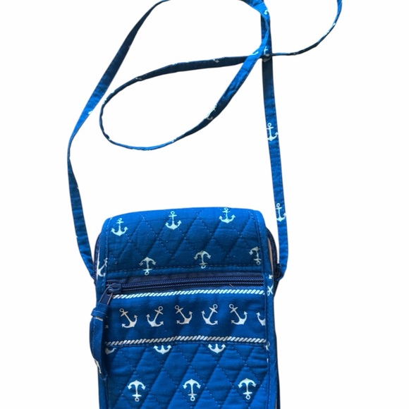 Charming Nautical Anchor Quilted Crossbody Bag by Darice - Picture 3 of 6